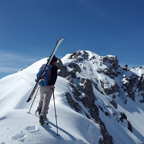 sci alpinismo in valfurva nel parco nazionale dello stelvio