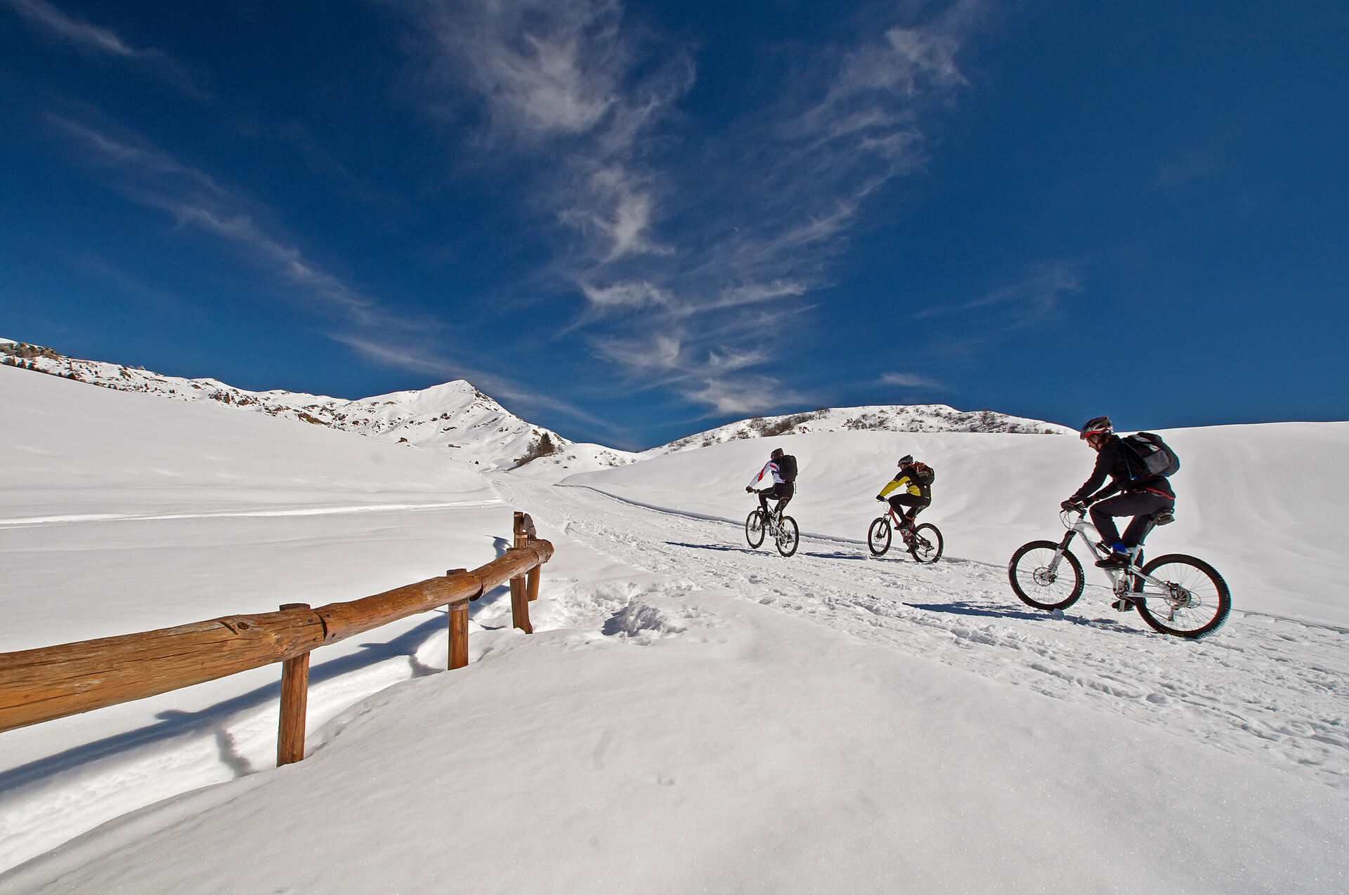 fat bike in inverno in valtellina